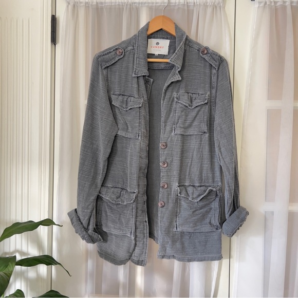 Sundry Lightweight Army Jacket Sz 1 - Picture 8 of 12